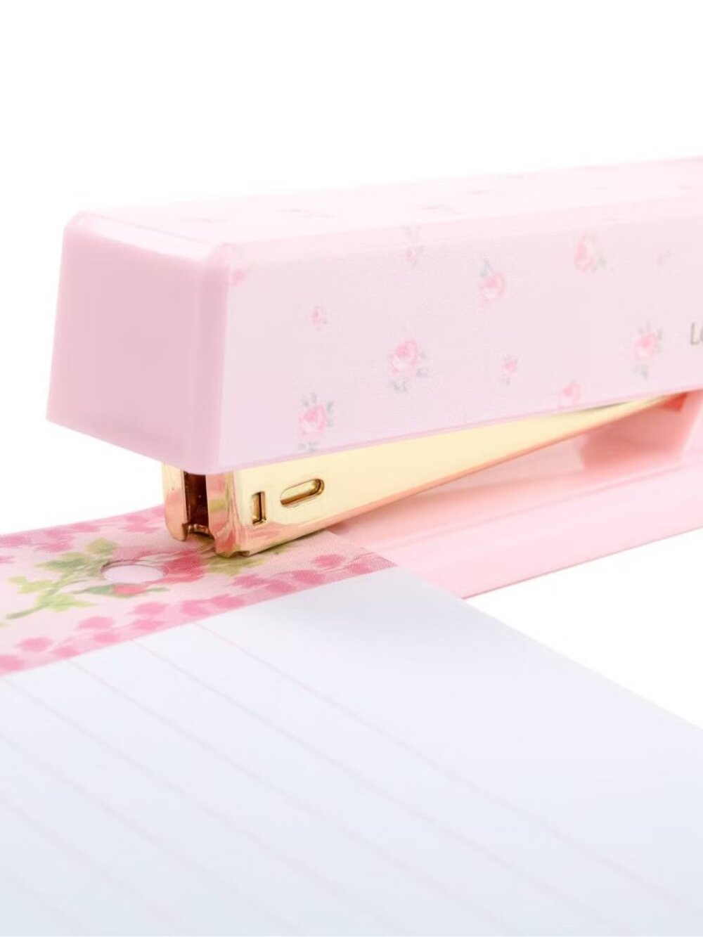 LoveShackFancy x Yoobi Blooming Heirloom Stapler - Strawberry Macaroon